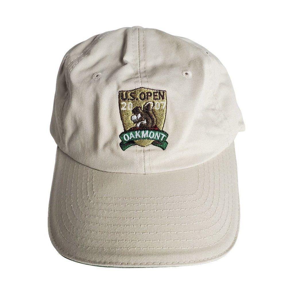 USGA Member Cap US Open Baseball‎ Hat 2007 Oakmont Golf Athletic Khaki
